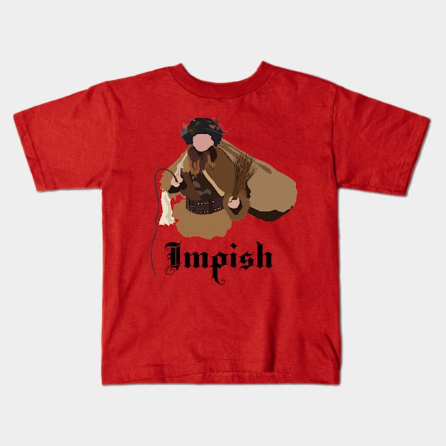 Dwight Schrute Impish Belsnickel Art – The Office (black text) Kids T-Shirt by Design Garden